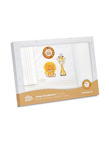 Triptico Minicuna Leon Jirafa Pajarito Blanco