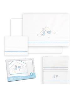 Triptico Minicuna Cigueña Oso Bco/Azul