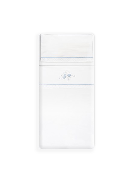 Triptico Minicuna Cigueña Oso Bco/Azul