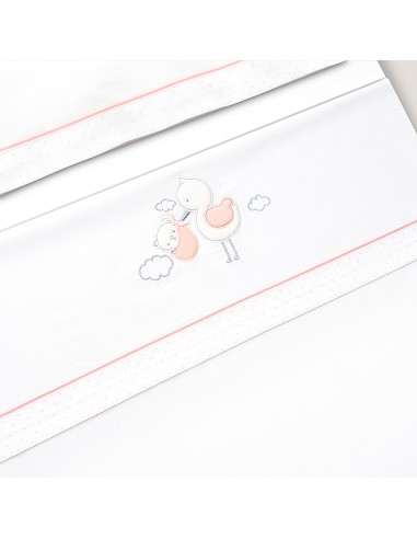 Triptico Minicuna Cigueña Oso Bco/Rosa