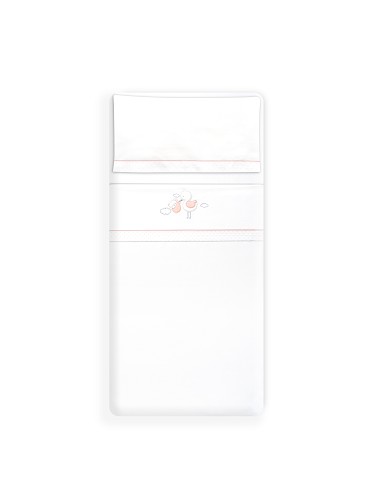 Triptico Minicuna Cigueña Oso Bco/Rosa