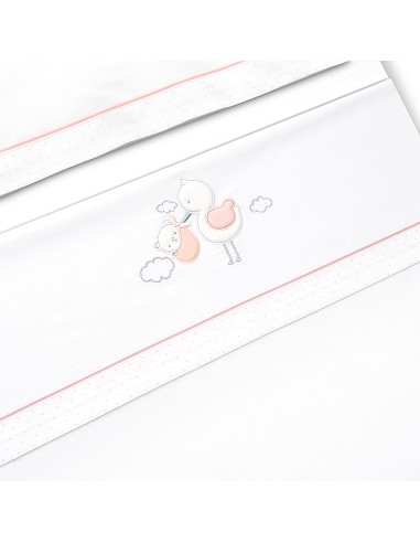 Triptico Minicuna Cigueña Oso Bco/Rosa