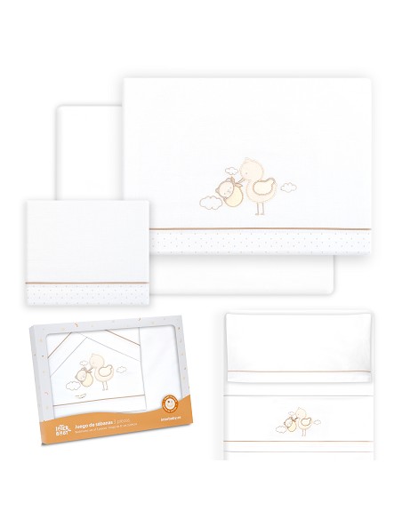 Triptico Minicuna Cigueña Oso Bco/Beig