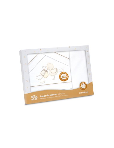 Triptico Minicuna Cigueña Oso Bco/Beig