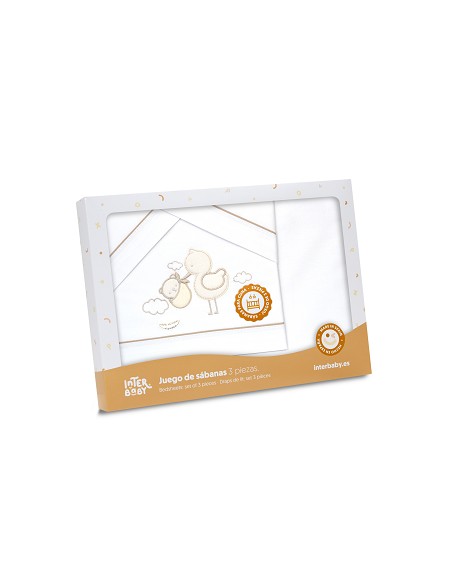 Triptico Minicuna Cigueña Oso Bco/Beig