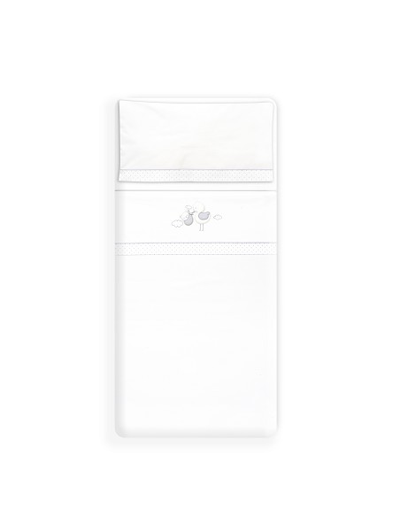 Triptico Minicuna Cigueña Oso Bco/Gris