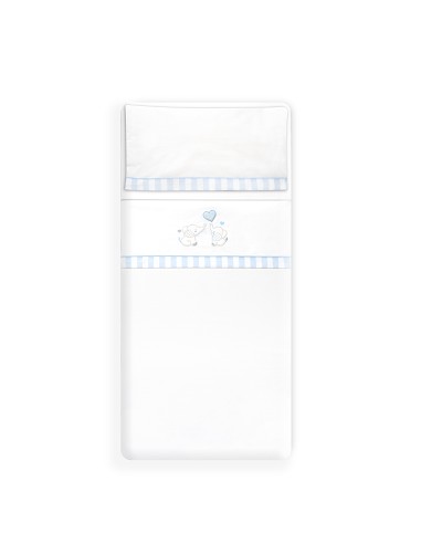 Triptico Minicuna Parejita Elefante Bco/Azul