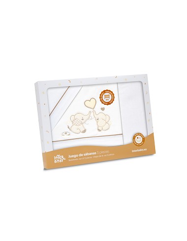 Triptico Minicuna Parejita Elefante Bco/Beig