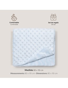 Manta 0. 80 x 1. 10 Azul 2