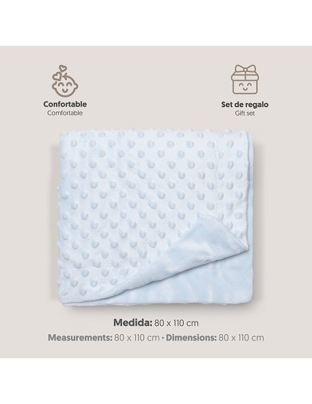 Manta 0. 80 x 1. 10 Azul