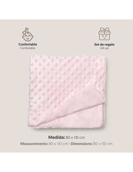 Manta 0. 80 x 1. 10 Rosa