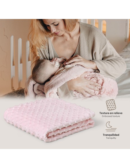 Manta 0. 80 x 1. 10 Rosa