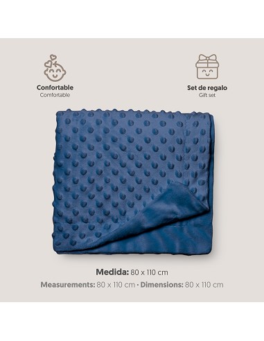 Manta 0. 80 x 1. 10 Marino