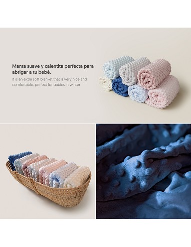 Manta 0. 80 x 1. 10 Marino