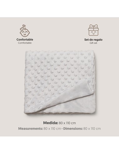 Manta 0. 80 x 1. 10 Gris