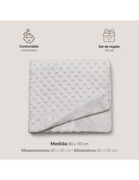 Manta 0. 80 x 1. 10 Gris