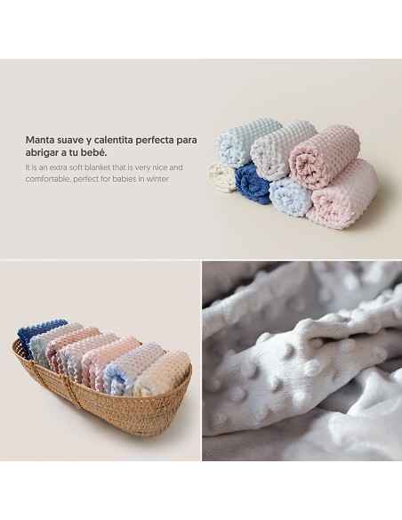 Manta 0. 80 x 1. 10 Gris