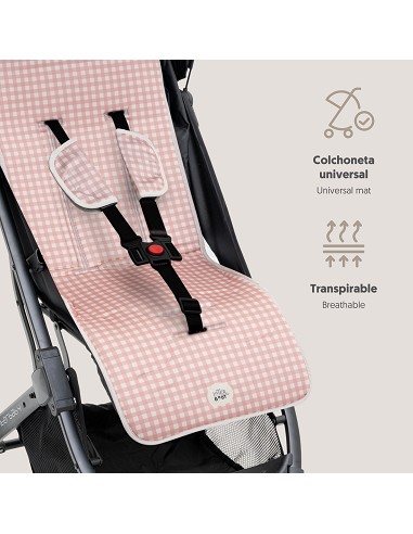 Colchoneta Mod Vichy Rosa