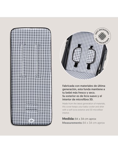 Colchoneta Mod Vichy Gris