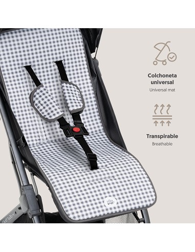 Colchoneta Mod Vichy Gris