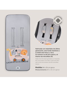 Colchoneta Modelo Safari Tours Gris 2