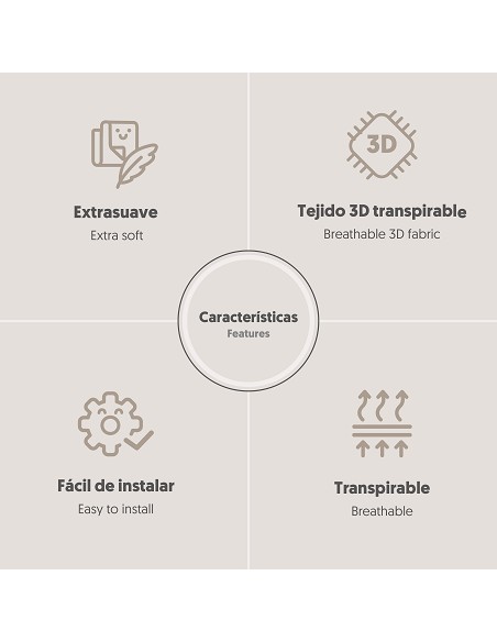 Colchoneta Modelo Safari Tours Gris