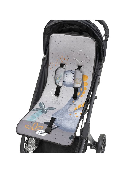 Colchoneta Modelo Dino Palmera Gris