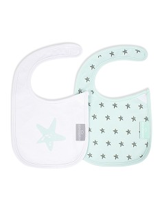 Pack 2 Baberos Velcro (Estrella) Verde