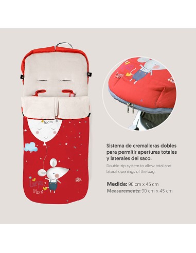 Saco Carro Mod Ratita Rojo