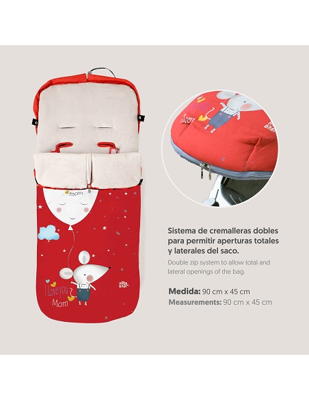 Saco Carro Mod Ratita Rojo