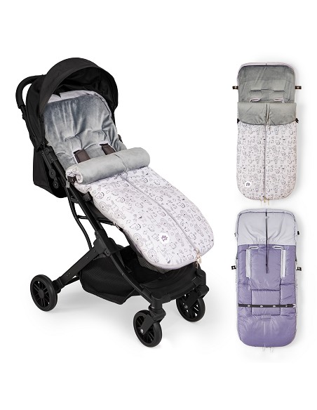 Saco Carro Universal Mod Continuo Animales Gris