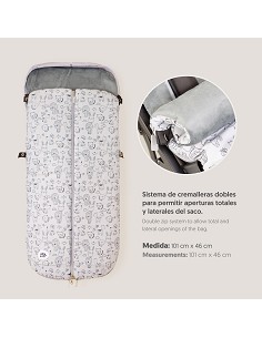 Saco Carro Universal Mod Continuo Animales Gris 2