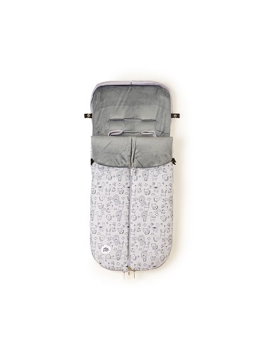 Saco Carro Universal Mod Continuo Animales Gris
