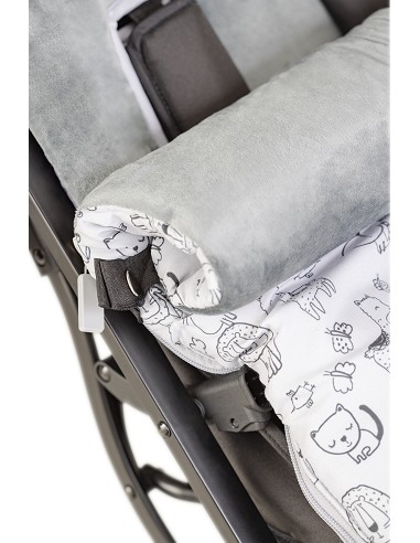 Saco Carro Universal Mod Continuo Animales Gris