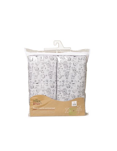 Saco Carro Universal Mod Continuo Animales Gris