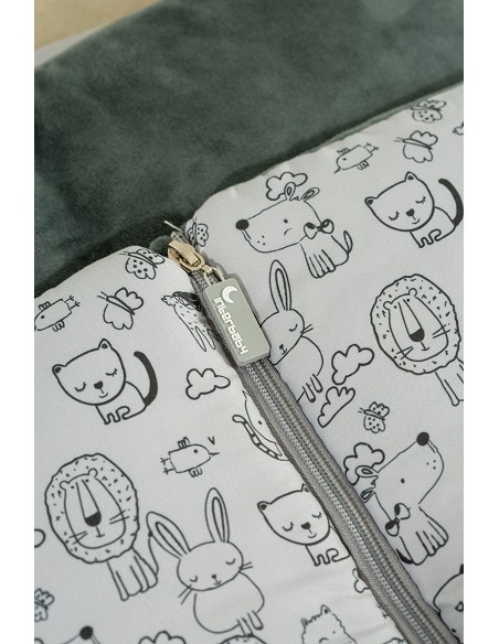 Saco Carro Universal Mod Continuo Animales Gris