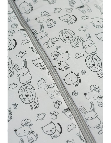 Saco Carro Universal Mod Continuo Animales Gris