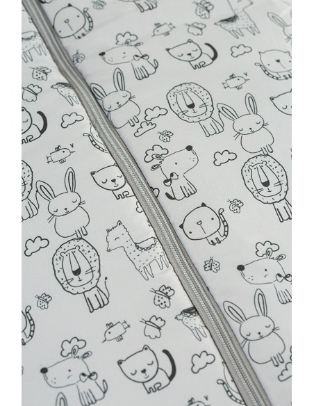 Saco Carro Universal Mod Continuo Animales Gris