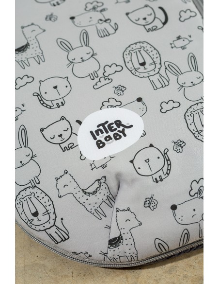 Saco Carro Universal Mod Continuo Animales Gris