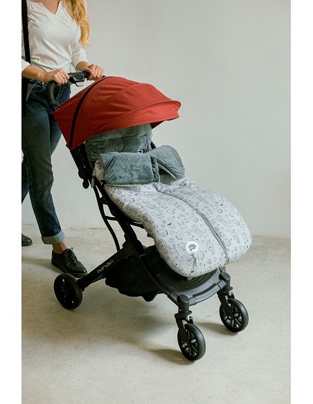 Saco Carro Universal Mod Continuo Animales Gris