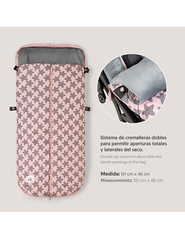 Saco Carro Universal Mod Star Marino Rosa