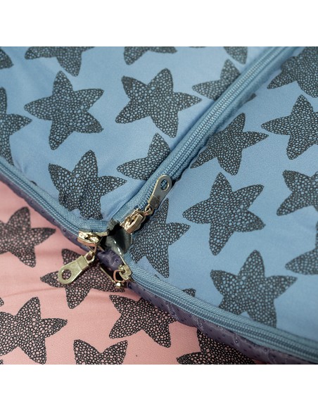 Saco Carro Universal Mod Star Marino Rosa