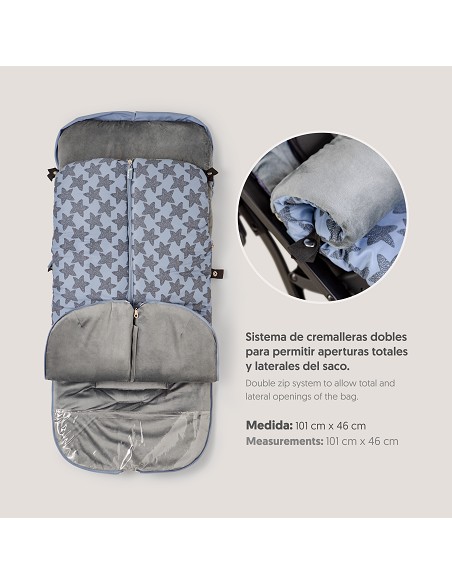 Saco Carro Universal Mod Star Marino Gris