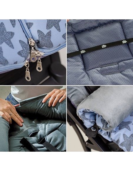 Saco Carro Universal Mod Star Marino Gris