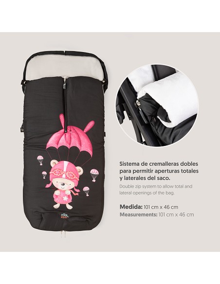 Saco Carro Universal Mod Paracaidista Rosa