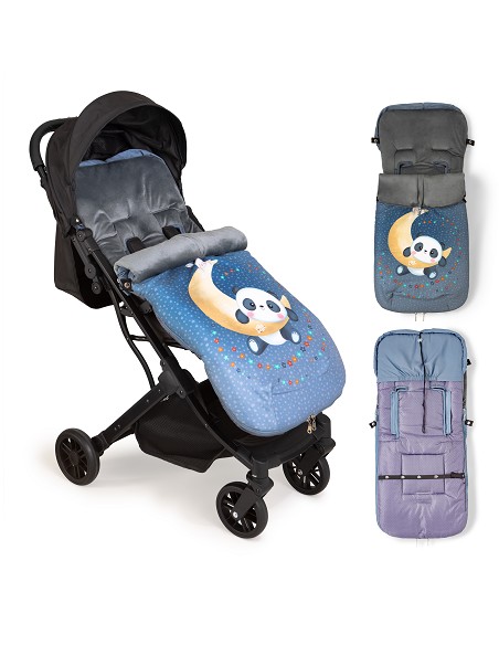 Saco Carro Universal Mod Panda Luna Gris
