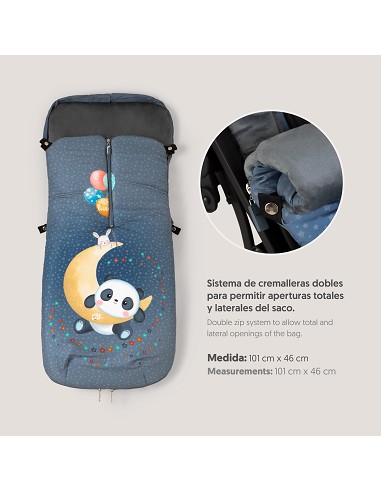 Saco Carro Universal Mod Panda Luna Gris