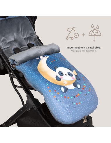 Saco Carro Universal Mod Panda Luna Gris