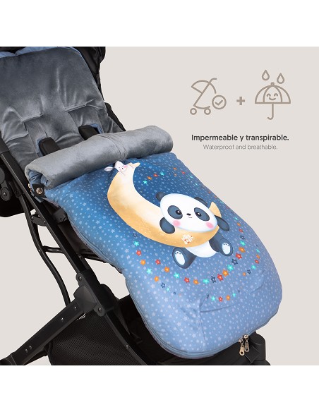 Saco Carro Universal Mod Panda Luna Gris