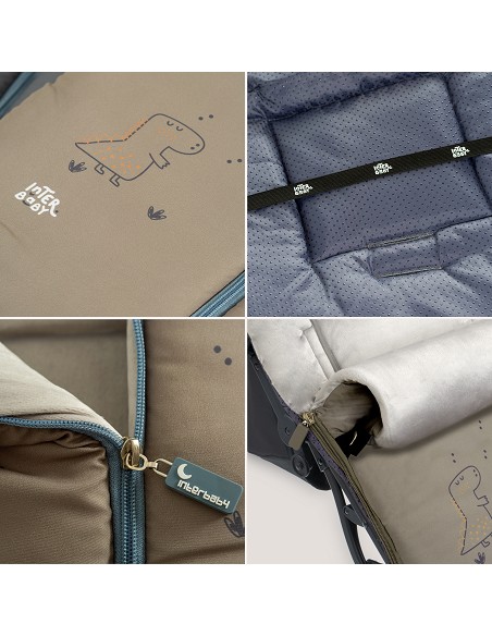 Saco Carro Universal Mod Dino Verde